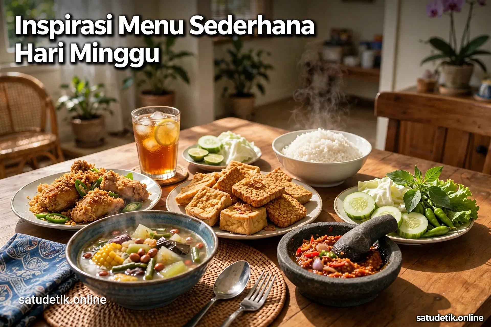 Inspirasi Menu Sederhana Hari Minggu untuk Keluarga, Praktis dan Bikin Kumpul Makin Hangat